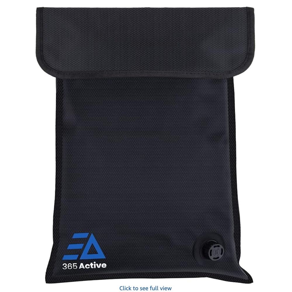 Reusable Compression Wet & Dry Bag for Swimsuit, Smell Proof Small Gym Bag-Black